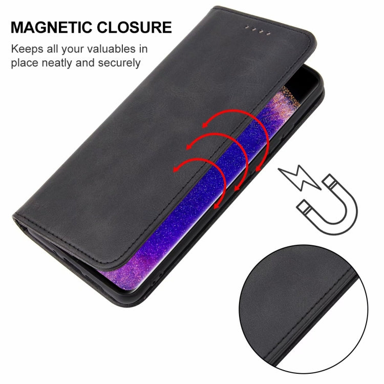 For OPPO Find X5 Pro Magnetic Closure Leather Phone Case(Black) - OPPO Cases by PMC Jewellery | Online Shopping South Africa | PMC Jewellery | Buy Now Pay Later Mobicred