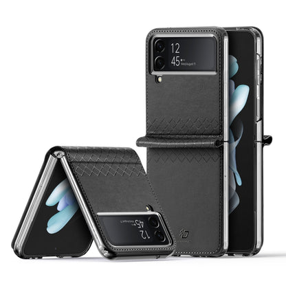 For Samsung Galaxy Z Flip4 DUX DUCIS Bril Series PU + TPU Phone Case(Black) - Galaxy Z Flip4 5G Cases by DUX DUCIS | Online Shopping South Africa | PMC Jewellery | Buy Now Pay Later Mobicred