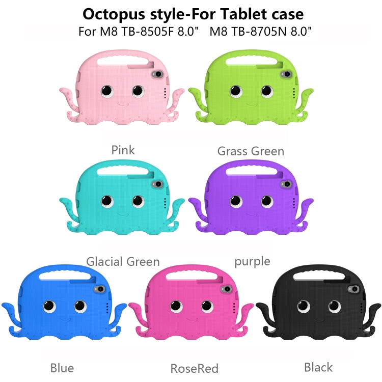 For Lenovo  Tab M8 TB 8505F / 8705N Octopus Style EVA + PC Tablet Case with Strap(Blue) - Lenovo by PMC TechLife | Online Shopping South Africa | PMC TechLife | Buy Now Pay Later Mobicred