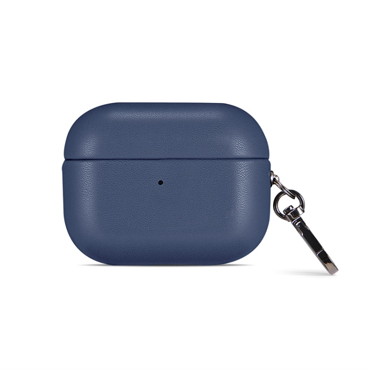 For Apple AirPods Pro PU Leather Wireless Bluetooth Earphone Protective Case(Blue) - For AirPods Pro by PMC Jewellery | Online Shopping South Africa | PMC Jewellery | Buy Now Pay Later Mobicred