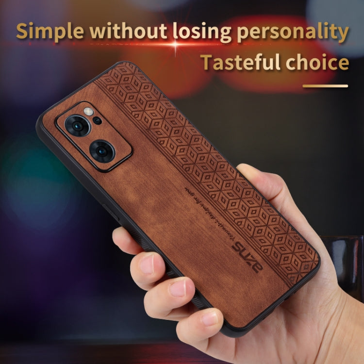 For OPPO Reno7 5G AZNS 3D Embossed Skin Feel Phone Case(Black) - OPPO Cases by AZNS | Online Shopping South Africa | PMC TechLife | Buy Now Pay Later Mobicred