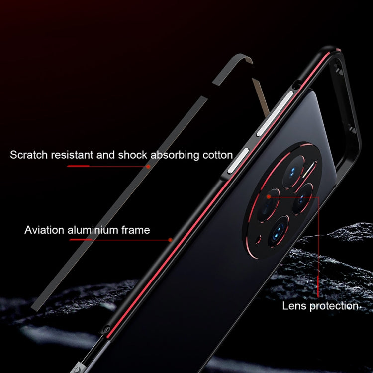 For Huawei Mate 50 Pro LK Aurora Metal Phone Frame with Lens Cover(Silver) - Huawei Cases by PMC TechLife | Online Shopping South Africa | PMC TechLife