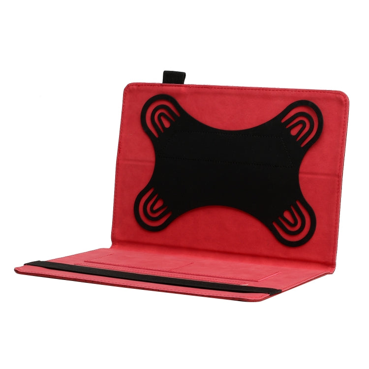 For 8 inch Life Tree Pattern Flip Universal Leather Tablet Case(Red) - 8 inch by PMC TechLife | Online Shopping South Africa | PMC TechLife | Buy Now Pay Later Mobicred