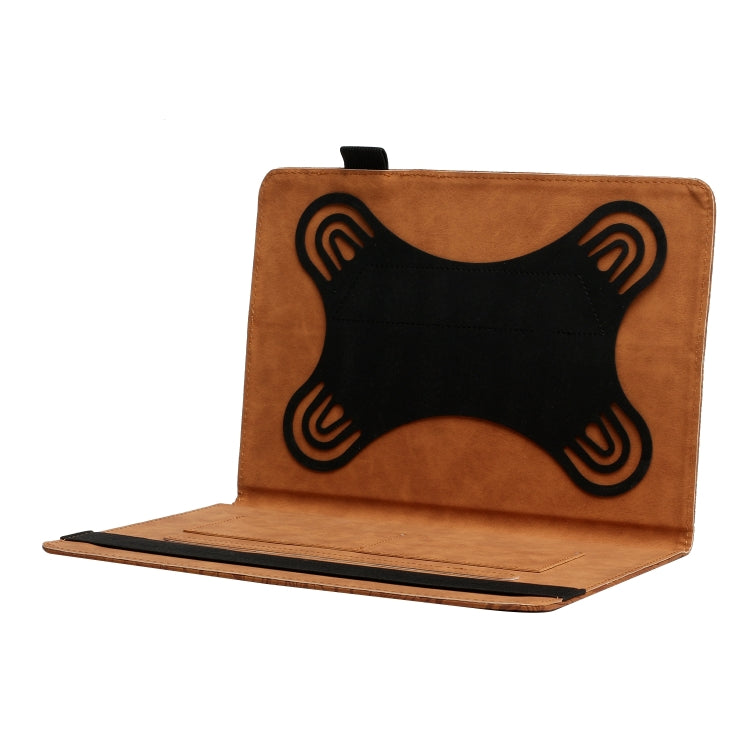 For 8 inch Life Tree Pattern Flip Universal Leather Tablet Case(Brown) - 8 inch by PMC TechLife | Online Shopping South Africa | PMC TechLife | Buy Now Pay Later Mobicred