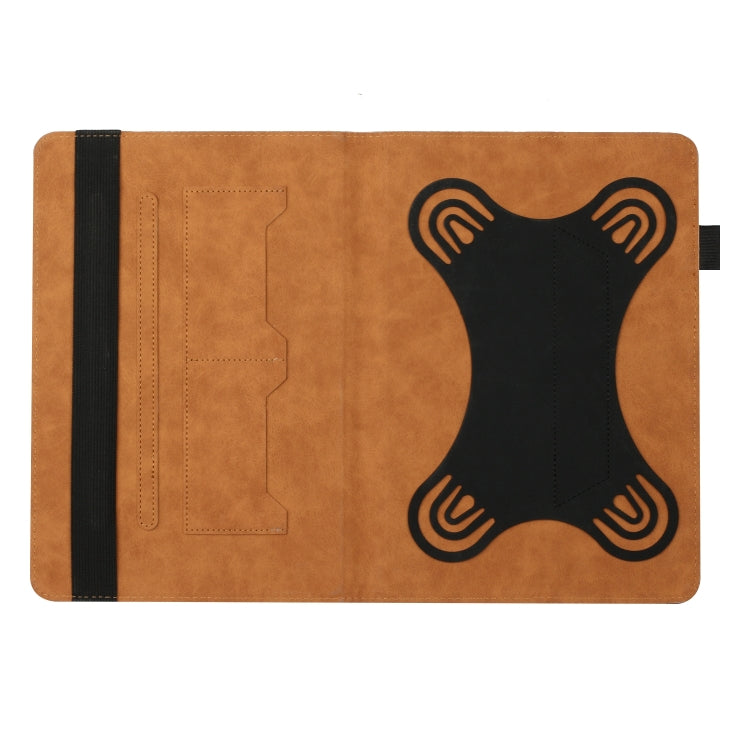 For 8 inch Life Tree Pattern Flip Universal Leather Tablet Case(Brown) - 8 inch by PMC TechLife | Online Shopping South Africa | PMC TechLife | Buy Now Pay Later Mobicred