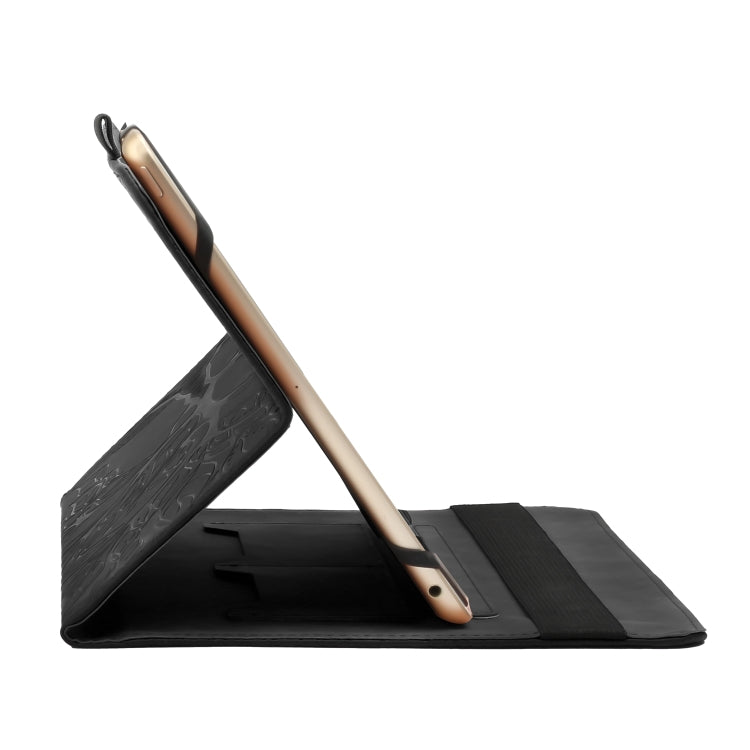 For 10 inch Life Tree Pattern Flip Universal Leather Tablet Case(Black) - 10 - 11 inch by PMC TechLife | Online Shopping South Africa | PMC TechLife | Buy Now Pay Later Mobicred