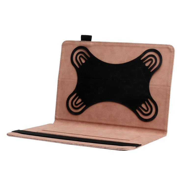 For 10 inch Life Tree Pattern Flip Universal Leather Tablet Case(Rose Gold) - 10 - 11 inch by PMC TechLife | Online Shopping South Africa | PMC TechLife | Buy Now Pay Later Mobicred