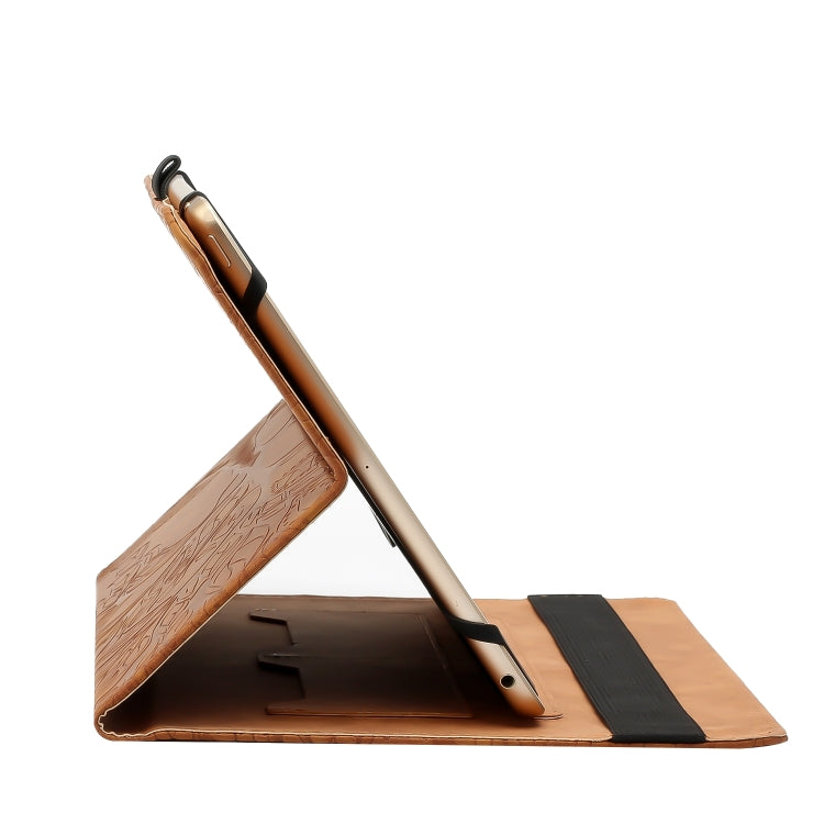 For 10 inch Life Tree Pattern Flip Universal Leather Tablet Case(Brown) - 10 - 11 inch by PMC TechLife | Online Shopping South Africa | PMC TechLife | Buy Now Pay Later Mobicred