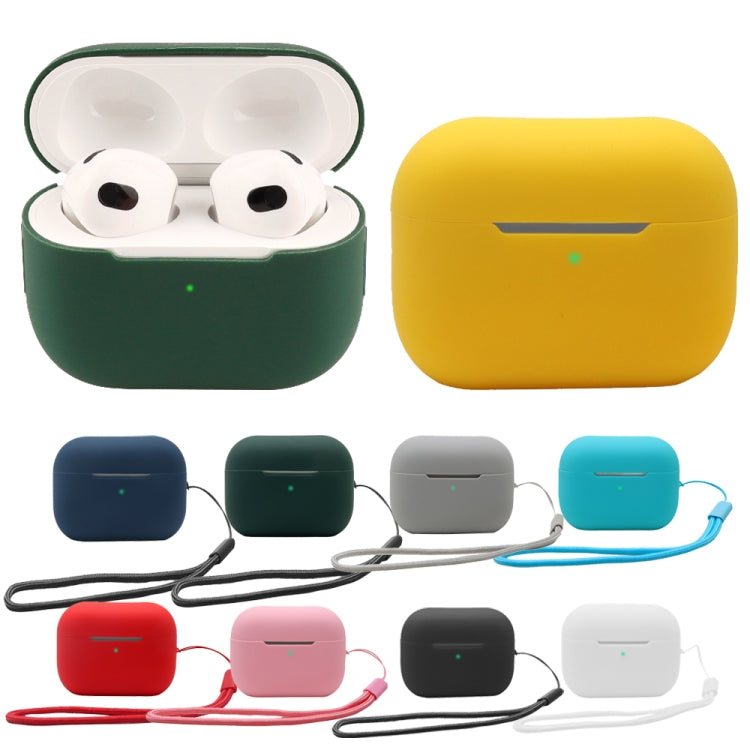 For AirPods Pro 2 2.0mm Solid Color Silicone Protective Cover(Dark Blue) - For AirPods Pro 2 by PMC Jewellery | Online Shopping South Africa | PMC Jewellery | Buy Now Pay Later Mobicred