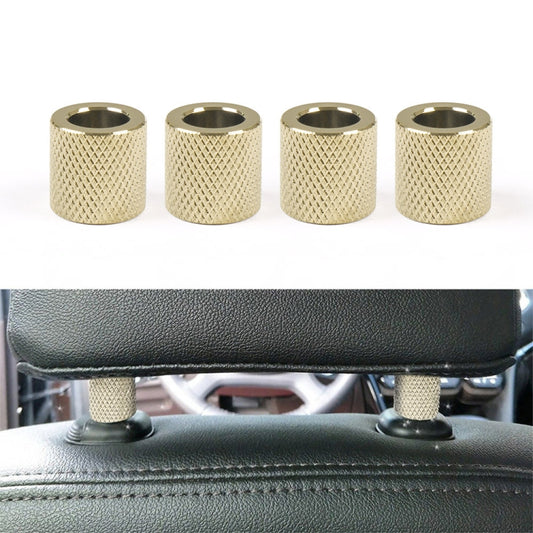 4 in 1 Car Seat Headrest Collars Rings Decor(Gold) - Decoration Rings by PMC Jewellery | Online Shopping South Africa | PMC Jewellery | Buy Now Pay Later Mobicred