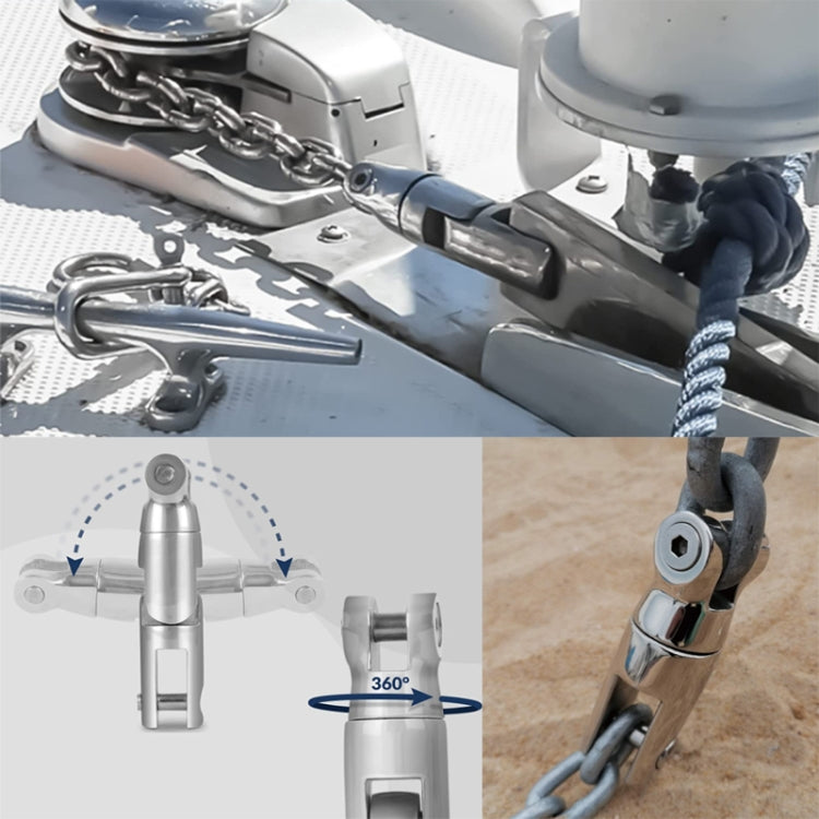 Three Stage 10-12mm 316 Stainless Steel Marine Anchor Rotary Joint - Marine Accessories & Parts by PMC TechLife | Online Shopping South Africa | PMC TechLife | Buy Now Pay Later Mobicred