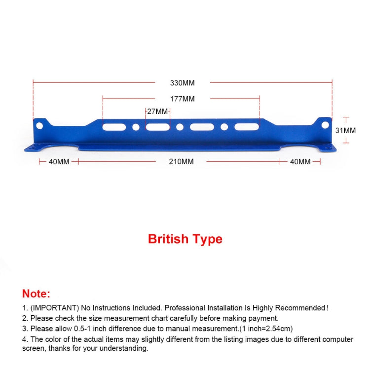 British 330mm Car Engine Oil Cooler Mounting Bracket Kit(Black) - Engine Fittings by PMC Jewellery | Online Shopping South Africa | PMC Jewellery | Buy Now Pay Later Mobicred