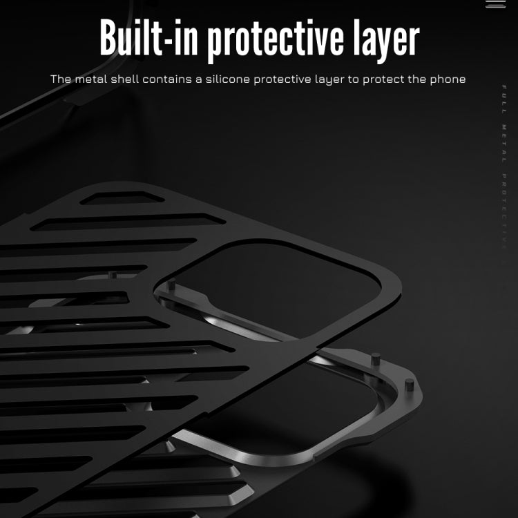 For iPhone 14 Pro Max R-JUST Breathable Armor Phone Case(Silver Grey) - free shipping - PMC TechLife - Order now!