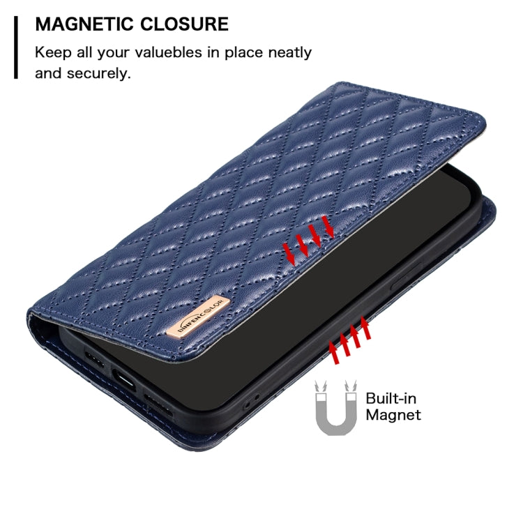 For OPPO Reno7 5G / Find X5 Lite Diamond Lattice Magnetic Leather Flip Phone Case(Blue) - free shipping - PMC TechLife - Order now!