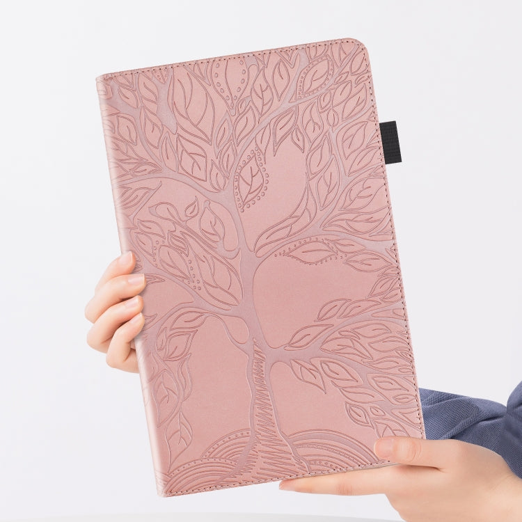 For Lenovo Tab P11 Pro Gen 2 Life Tree Series Horizontal Flip Leather Case with Holder(Rose Gold) - Lenovo by PMC TechLife | Online Shopping South Africa | PMC TechLife | Buy Now Pay Later Mobicred