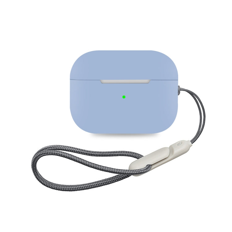 For AirPods Pro 2 Earphone Silicone Protective Case(Light Blue) - For AirPods Pro 2 by PMC Jewellery | Online Shopping South Africa | PMC Jewellery | Buy Now Pay Later Mobicred