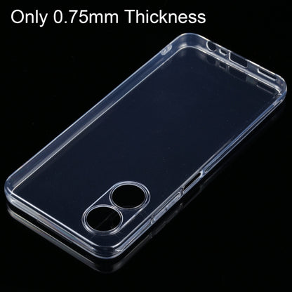 For OPPO A17 Ultra-thin Transparent TPU Phone Case - OPPO Cases by PMC Jewellery | Online Shopping South Africa | PMC Jewellery | Buy Now Pay Later Mobicred