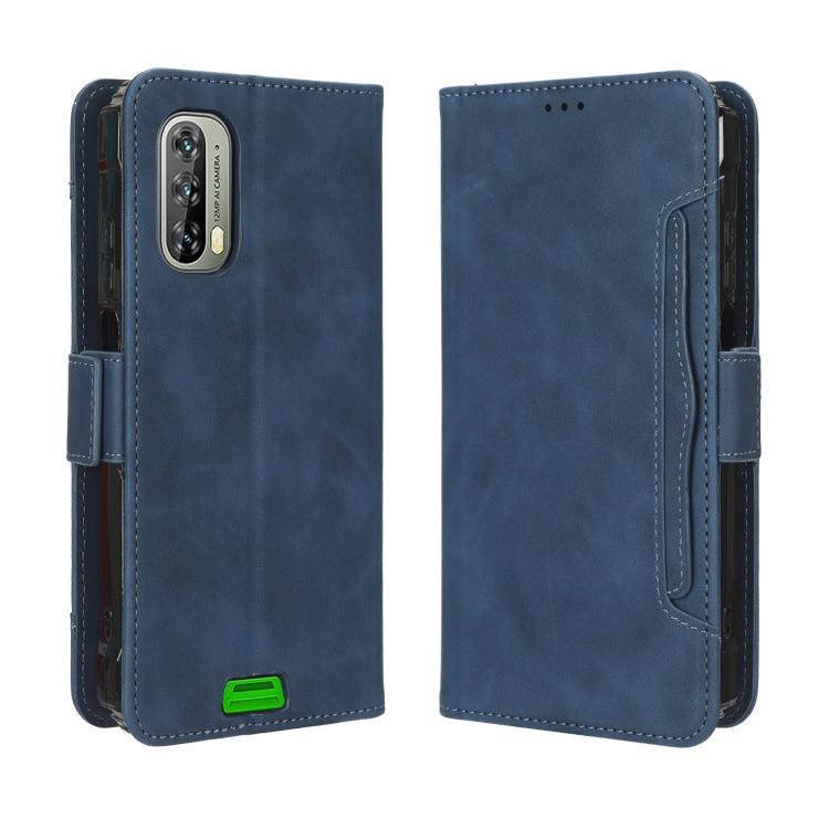 For Blackview BV7100 Skin Feel Calf Texture Card Slots Leather Phone Case(Blue) - More Brand by PMC TechLife | Online Shopping South Africa | PMC TechLife | Buy Now Pay Later Mobicred