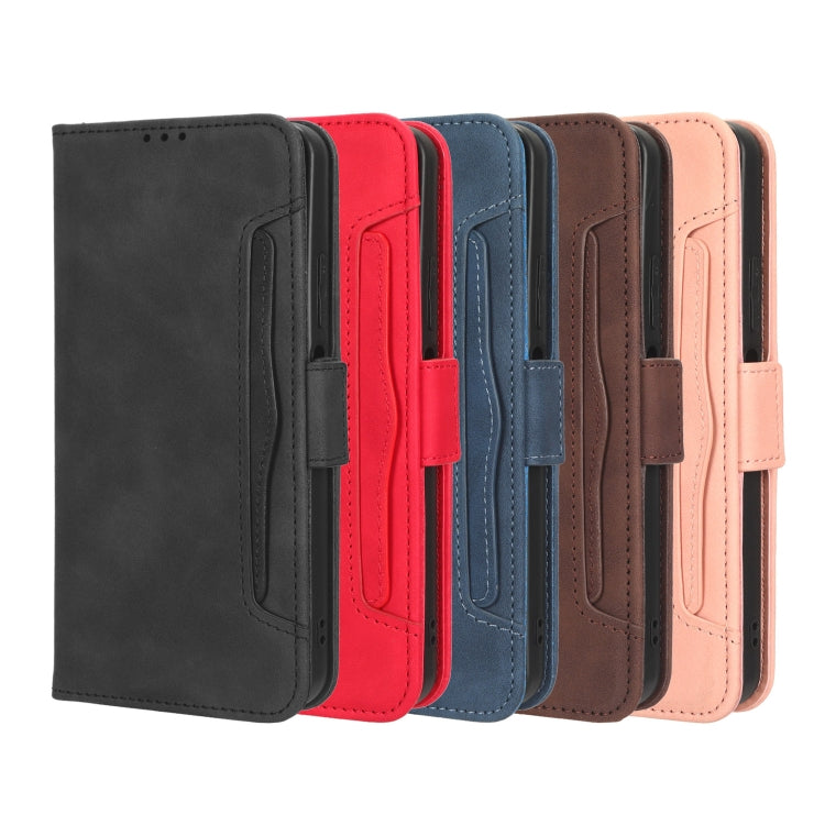 For Blackview OSCAL C80 Skin Feel Calf Texture Card Slots Leather Phone Case(Black) - More Brand by PMC TechLife | Online Shopping South Africa | PMC TechLife | Buy Now Pay Later Mobicred