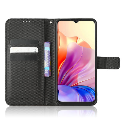 For Blackview OSCAL C80 Diamond Texture Leather Phone Case(Black) - More Brand by PMC Jewellery | Online Shopping South Africa | PMC Jewellery | Buy Now Pay Later Mobicred