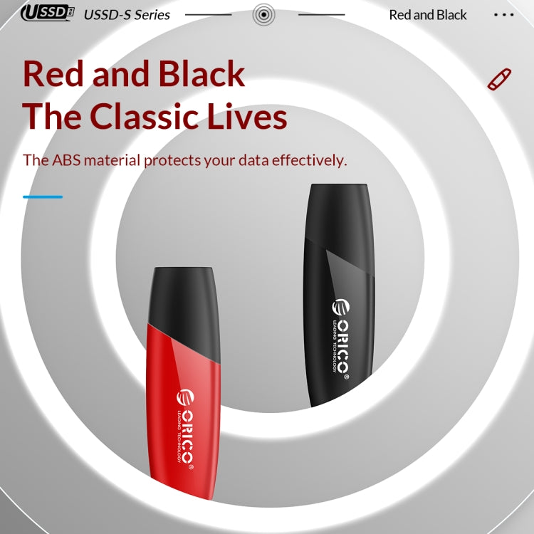 ORICO USB Solid State Flash Drive, Read: 520MB/s, Write: 450MB/s, Memory:256GB, Port:USB-A(Black) - USB Flash Drives by ORICO | Online Shopping South Africa | PMC Jewellery | Buy Now Pay Later Mobicred