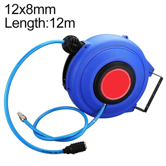 LAIZE Automatic Retractable Air Hose Reel Pneumatic PU Tube, Specification:12x8mm, 12m - PU Air Pipe by LAIZE | Online Shopping South Africa | PMC Jewellery | Buy Now Pay Later Mobicred