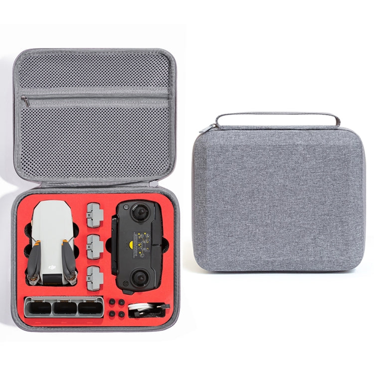 For DJI Mini SE Shockproof Carrying Hard Case Storage Bag, Size: 26 x 23 x 11cm(Grey + Red Liner) - Backpacks & Bags by PMC Jewellery | Online Shopping South Africa | PMC Jewellery | Buy Now Pay Later Mobicred