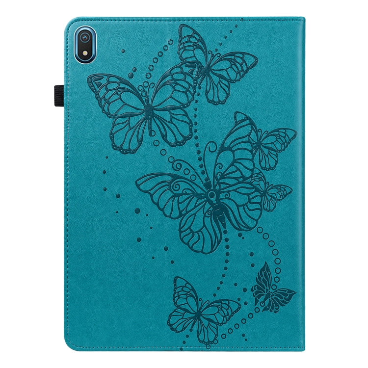 For Nokia T20 10.4 2021 Embossed Butterfly Pattern Leather Tablet Case(Blue) - Nokia by PMC TechLife | Online Shopping South Africa | PMC TechLife | Buy Now Pay Later Mobicred