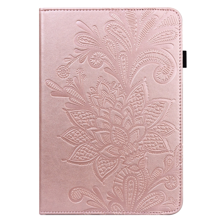 For Lenovo Tab M10 3rd Gen Lace Flower Embossing Pattern Leather Tablet Case(Pink) - Lenovo by PMC TechLife | Online Shopping South Africa | PMC TechLife | Buy Now Pay Later Mobicred