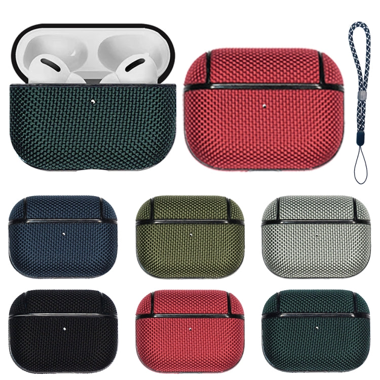 For AirPods Pro 2 Nylon Waterproof Wireless Earphone Case with Lanyard(Grey) - free shipping - PMC Jewellery - Order now!