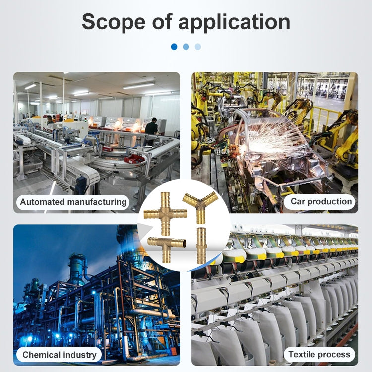 LAIZE 2pcs Pagoda T-type Three Way Pneumatic Components, Caliber:6mm - Interface Series by LAIZE | Online Shopping South Africa | PMC TechLife | Buy Now Pay Later Mobicred