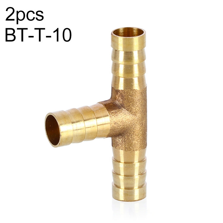 LAIZE 2pcs Pagoda T-type Three Way Pneumatic Components, Caliber:10mm - Interface Series by LAIZE | Online Shopping South Africa | PMC TechLife | Buy Now Pay Later Mobicred
