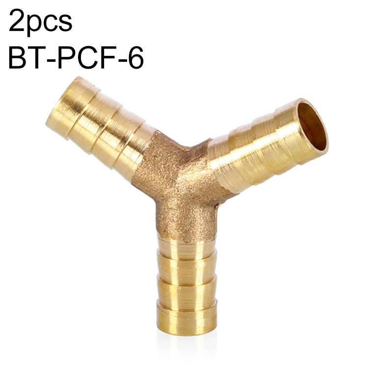 LAIZE 2pcs Pagoda Y-type Three Way Pneumatic Components, Caliber:6mm - Interface Series by LAIZE | Online Shopping South Africa | PMC TechLife | Buy Now Pay Later Mobicred