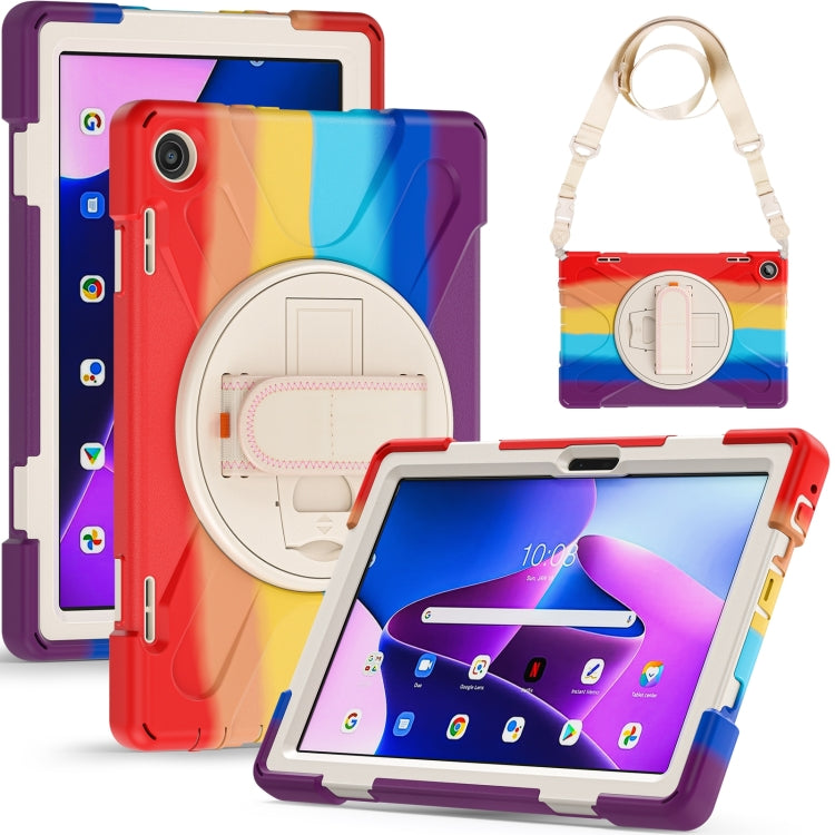 For Lenovo Tab M10 10.1 3rd Gen Silicone + PC Protective Tablet Case(Colorful Red) - Lenovo by PMC TechLife | Online Shopping South Africa | PMC TechLife | Buy Now Pay Later Mobicred