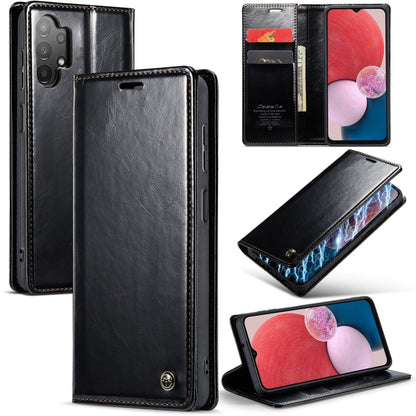 For Samsung Galaxy A13 4G/A13 5G/A04S/A04/M13 5G CaseMe 003 Crazy Horse Texture Leather Phone Case(Black) - Galaxy Phone Cases by CaseMe | Online Shopping South Africa | PMC Jewellery | Buy Now Pay Later Mobicred