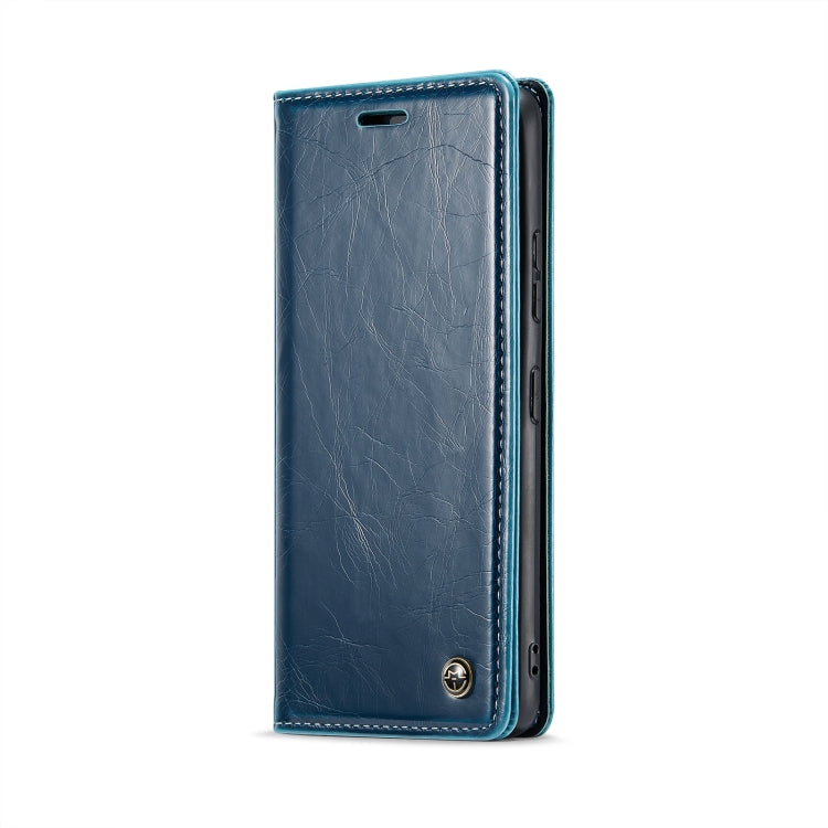 For Samsung Galaxy S22+ 5G CaseMe 003 Crazy Horse Texture Leather Phone Case(Blue) - Galaxy S22+ 5G Cases by CaseMe | Online Shopping South Africa | PMC Jewellery | Buy Now Pay Later Mobicred