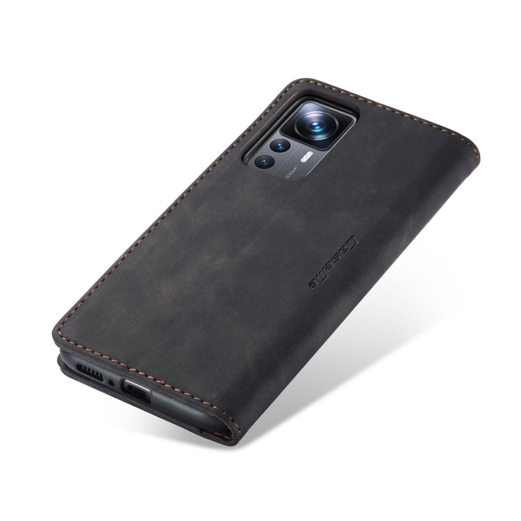 For Xiaomi 12T / 12T Pro CaseMe 013 Multifunctional Horizontal Flip Leather Phone Case(Black) - Xiaomi Cases by CaseMe | Online Shopping South Africa | PMC Jewellery | Buy Now Pay Later Mobicred