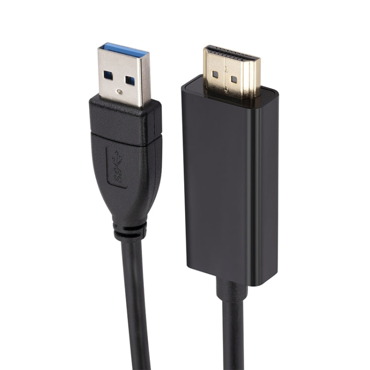 USB3.0 to HDMI Conversion Cable, Length 1.8m(Black) - Cable by PMC Jewellery | Online Shopping South Africa | PMC Jewellery | Buy Now Pay Later Mobicred