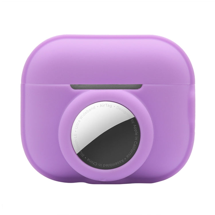 For AirPods Pro 2 / AirTag 2 in 1 Shockproof Full Coverage Silicone Protective Case(Purple) - For AirPods Pro 2 by PMC Jewellery | Online Shopping South Africa | PMC Jewellery | Buy Now Pay Later Mobicred