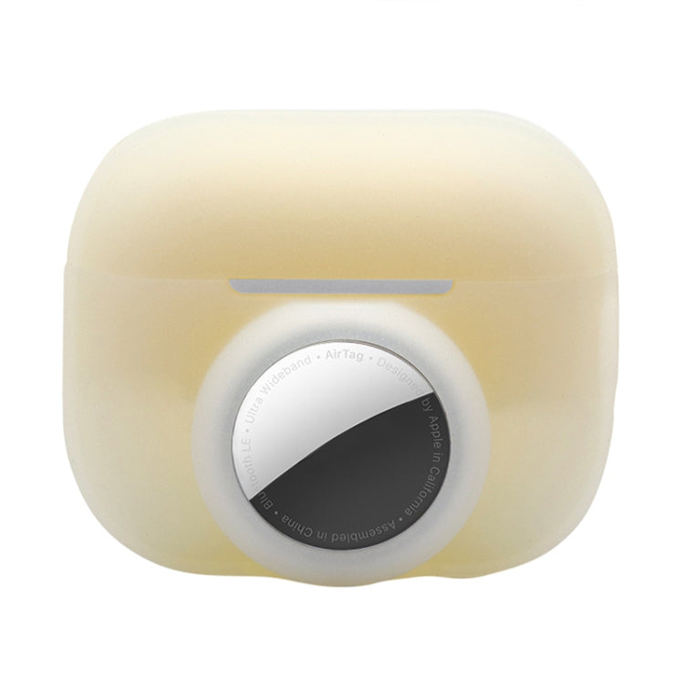 For AirPods Pro 2 / AirTag 2 in 1 Shockproof Full Coverage Silicone Protective Case(Apricot) - free shipping - PMC Jewellery - Order now!