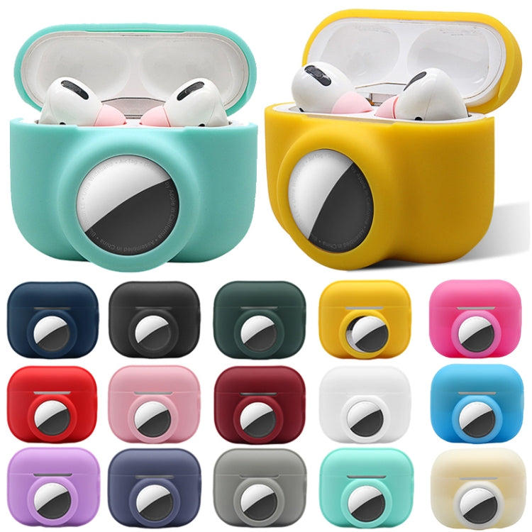 For AirPods Pro 2 / AirTag 2 in 1 Shockproof Full Coverage Silicone Protective Case(Dark Blue) - For AirPods Pro 2 by PMC Jewellery | Online Shopping South Africa | PMC Jewellery | Buy Now Pay Later Mobicred