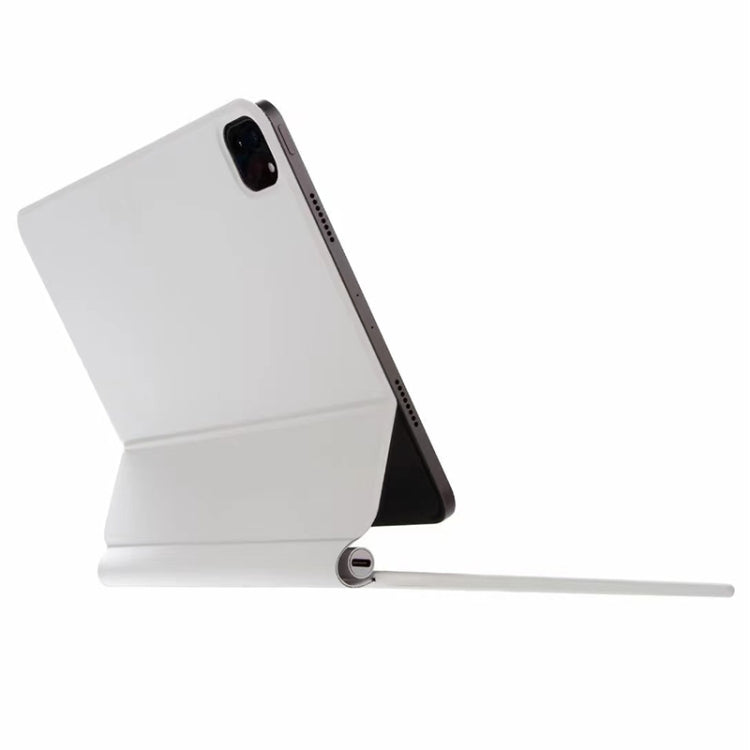 For iPad Pro 11 inch 2021/2020/2018 P11 Bluetooth Keyboard Leather Case with Touch Pad(White) - For iPad Pro by PMC TechLife | Online Shopping South Africa | PMC TechLife
