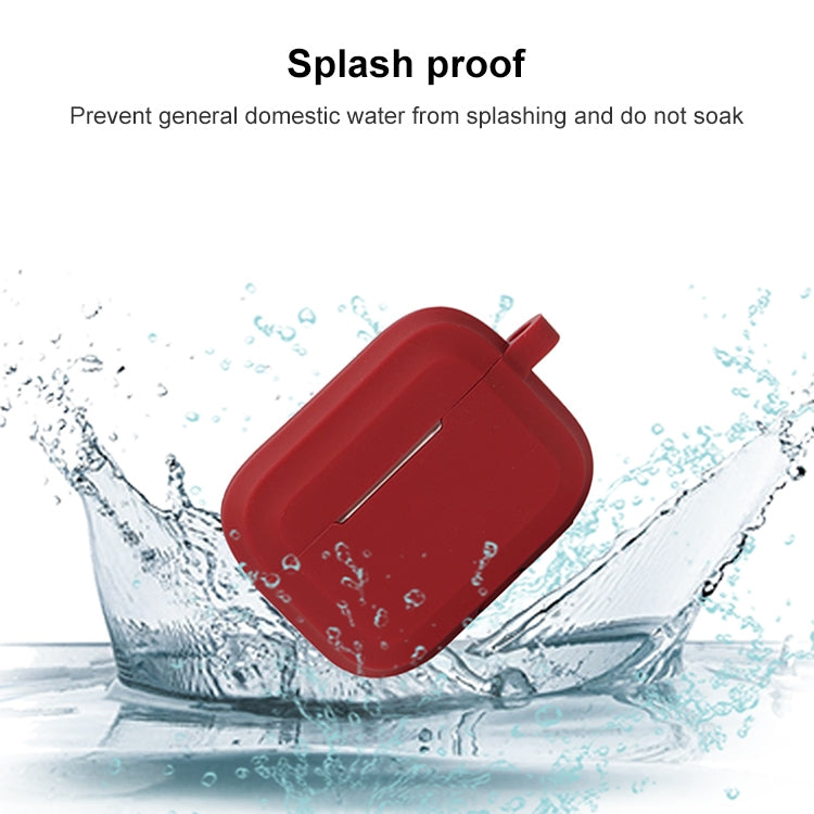 For AirPods Pro 2 Striped Shockproof Earphone Case(Wine Red) - For AirPods Pro 2 by PMC Jewellery | Online Shopping South Africa | PMC Jewellery | Buy Now Pay Later Mobicred