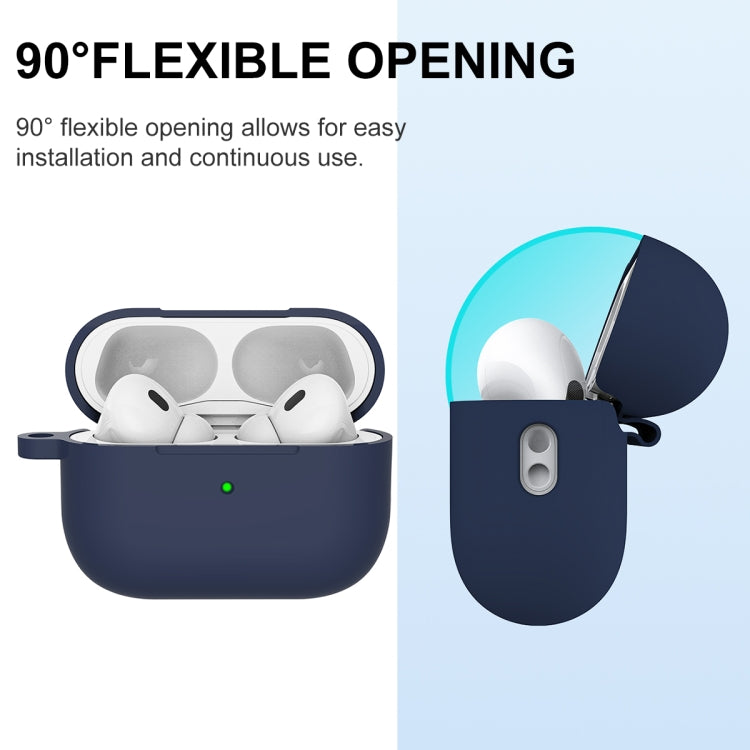 For AirPods Pro 2 Thickened One-piece Shockproof Earphone Case(Midnight Blue) - For AirPods Pro 2 by PMC Jewellery | Online Shopping South Africa | PMC Jewellery | Buy Now Pay Later Mobicred