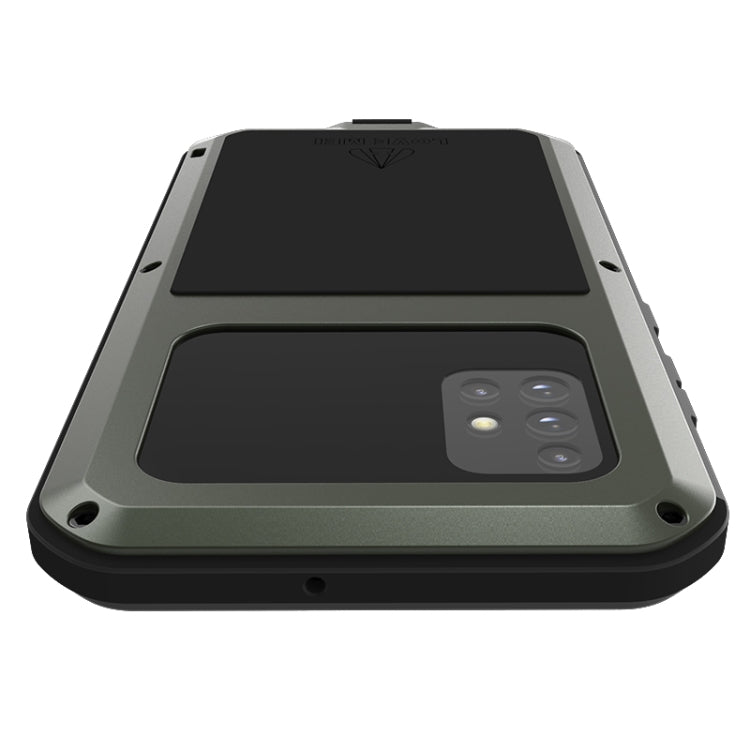 For Galaxy A51 LOVE MEI Metal Shockproof Waterproof Dustproof Protective Case(Army Green) - Galaxy Phone Cases by LOVE MEI | Online Shopping South Africa | PMC Jewellery | Buy Now Pay Later Mobicred