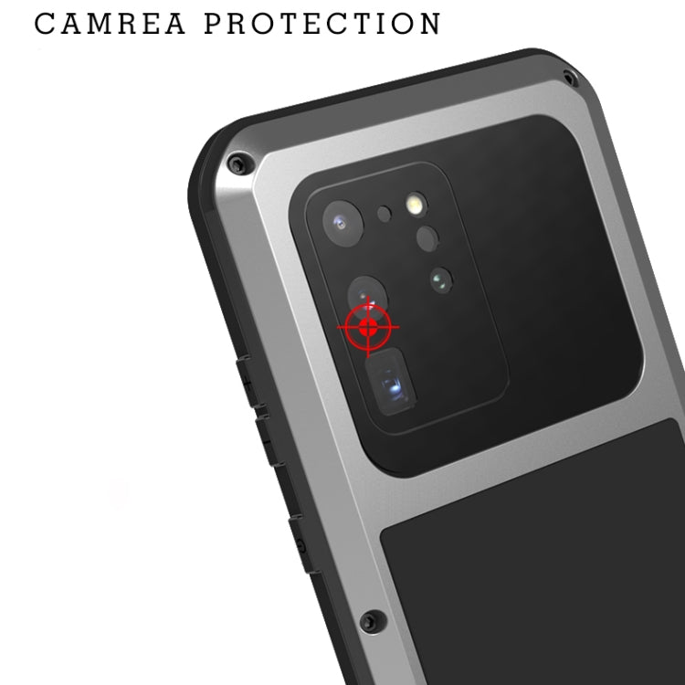 For Galaxy S20 Ultra LOVE MEI Metal Shockproof Waterproof Dustproof Protective Case(Black) - Galaxy Phone Cases by LOVE MEI | Online Shopping South Africa | PMC TechLife | Buy Now Pay Later Mobicred