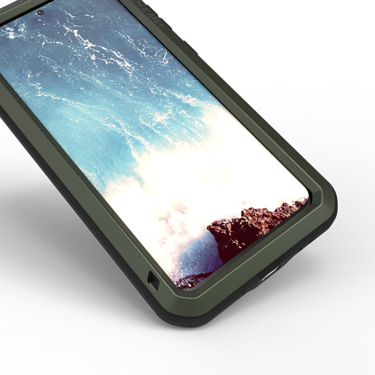 For Galaxy S20 Plus LOVE MEI Metal Shockproof Waterproof Dustproof Protective Case(Army Green) - Galaxy Phone Cases by LOVE MEI | Online Shopping South Africa | PMC Jewellery