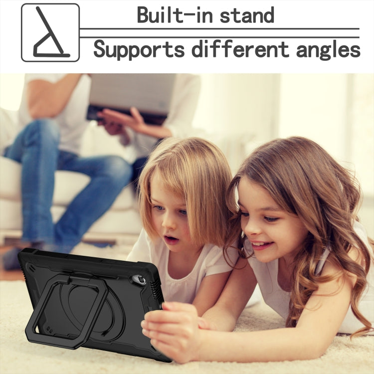 For Lenovo Tab M10 HD 2nd Gen Silicone + PC Bracelet Holder Tablet Case(Black) - Lenovo by PMC TechLife | Online Shopping South Africa | PMC TechLife | Buy Now Pay Later Mobicred