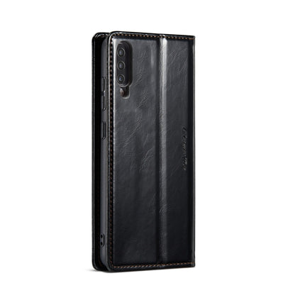 For Samsung Galaxy A30s／A50s／A50 CaseMe 003 Crazy Horse Texture Leather Phone Case(Black) - Galaxy Phone Cases by CaseMe | Online Shopping South Africa | PMC Jewellery | Buy Now Pay Later Mobicred