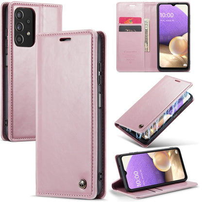 For Samsung Galaxy A32 5G／M32 5G CaseMe 003 Crazy Horse Texture Leather Phone Case(Rose Gold) - Galaxy Phone Cases by CaseMe | Online Shopping South Africa | PMC Jewellery | Buy Now Pay Later Mobicred